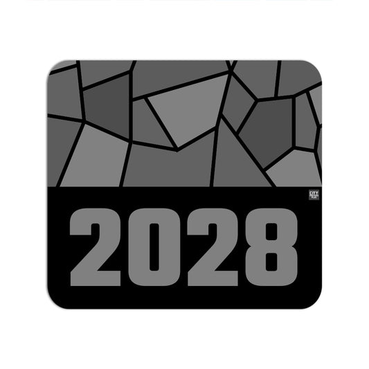2028 Year Mouse pad (Black)