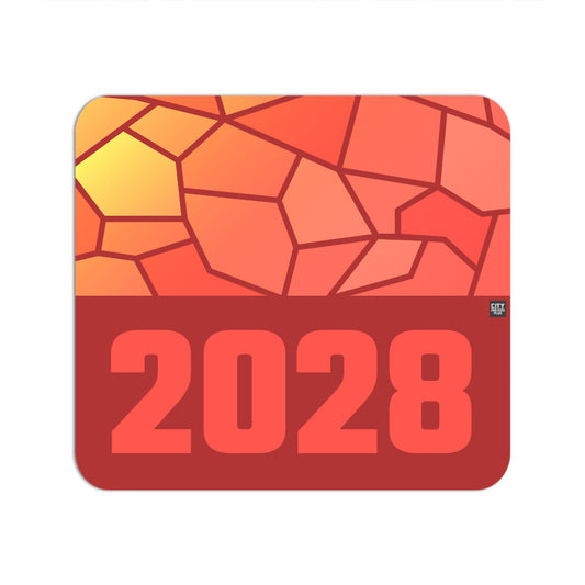 2028 Year Mouse pad (Red)
