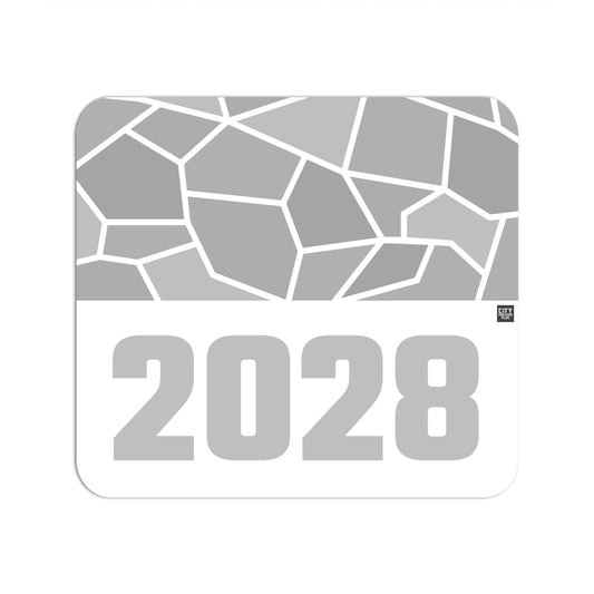 2028 Year Mouse pad (White)