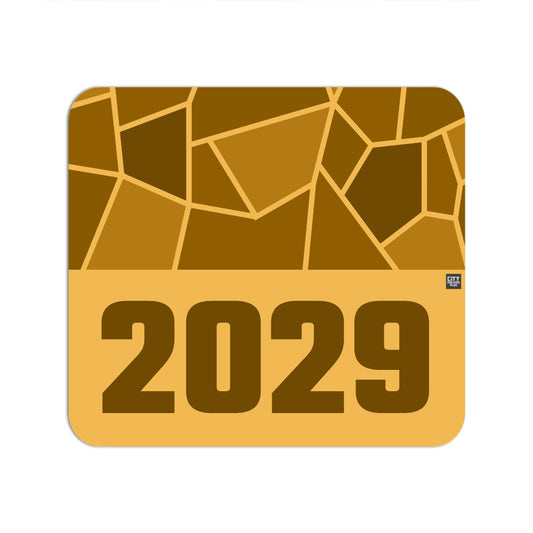 2029 Year Mouse pad (Golden Yellow)