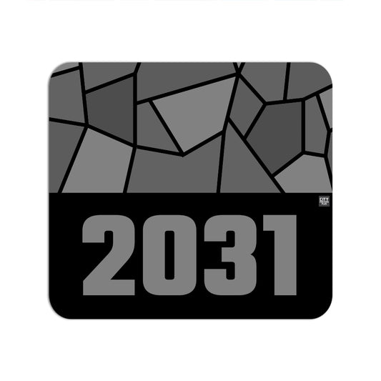 2031 Year Mouse pad (Black)
