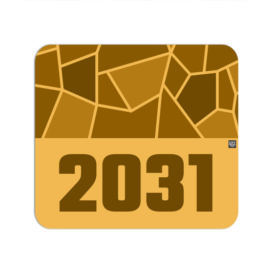 2031 Year Mouse pad (Golden Yellow)