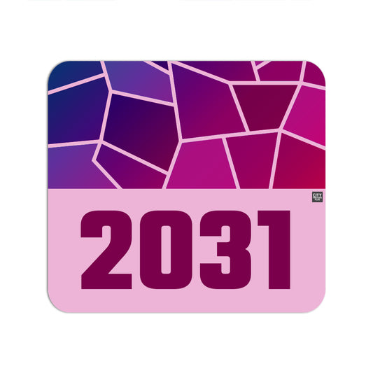 2031 Year Mouse pad (Light Pink)