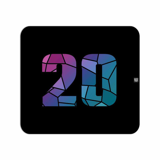 20 Number Mouse pad