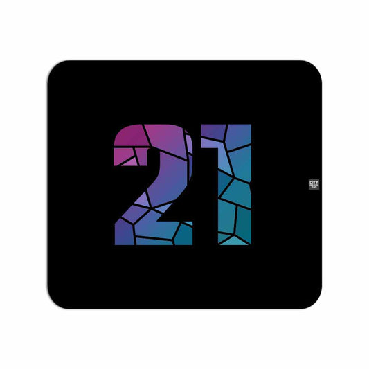 21 Number Mouse pad
