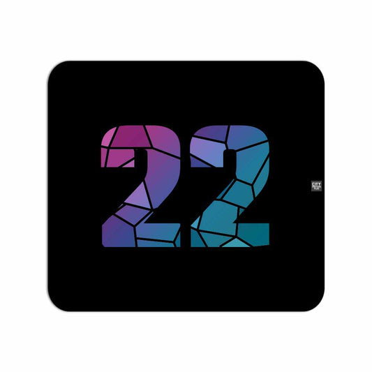 22 Number Mouse pad