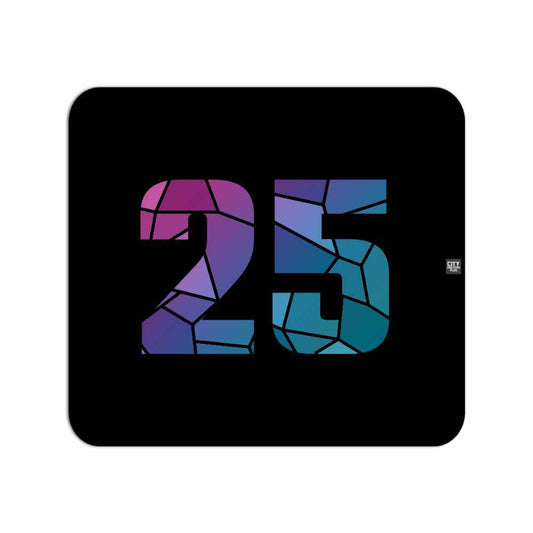 25 Number Mouse pad