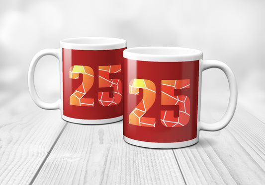 25 Number Mug (Red)