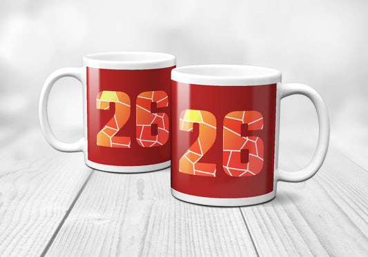26 Number Mug (Red)