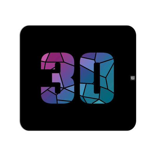 30 Number Mouse pad