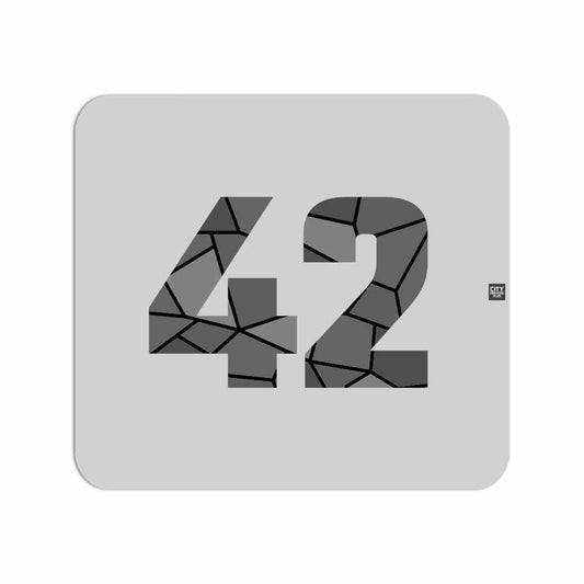 42 Number Mouse pad (Melange Grey)