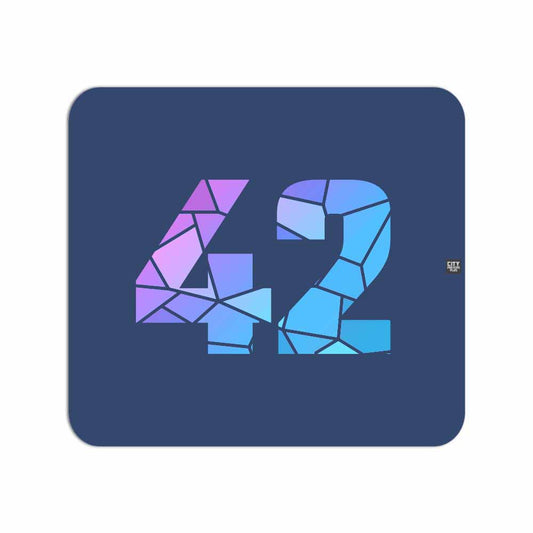 42 Number Mouse pad (Navy Blue)