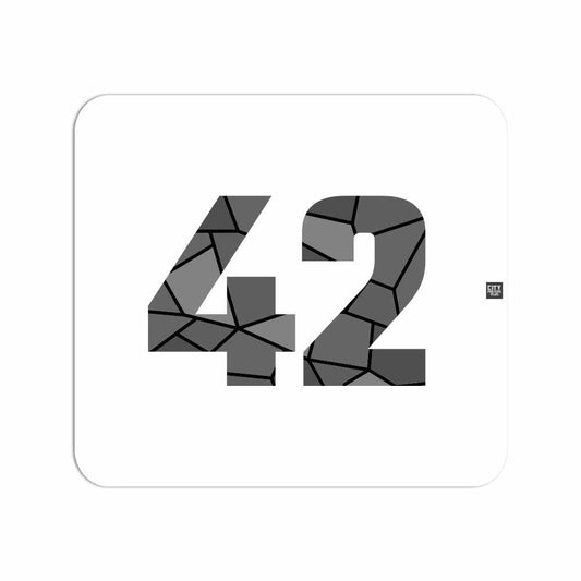 42 Number Mouse pad (White)