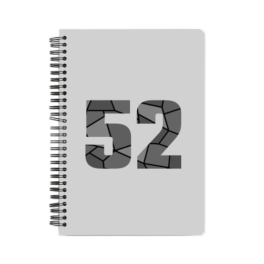 52 Number Notebook (Melange Grey, A5 Size, 100 Pages, Ruled, 4 Pack)