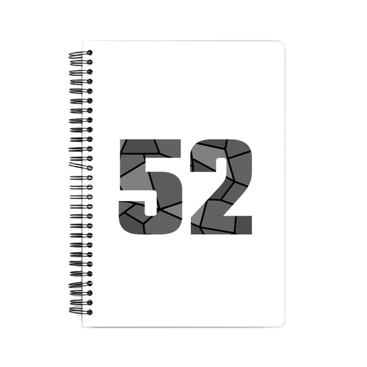 52 Number Notebook (White, A5 Size, 100 Pages, Ruled, 4 Pack)