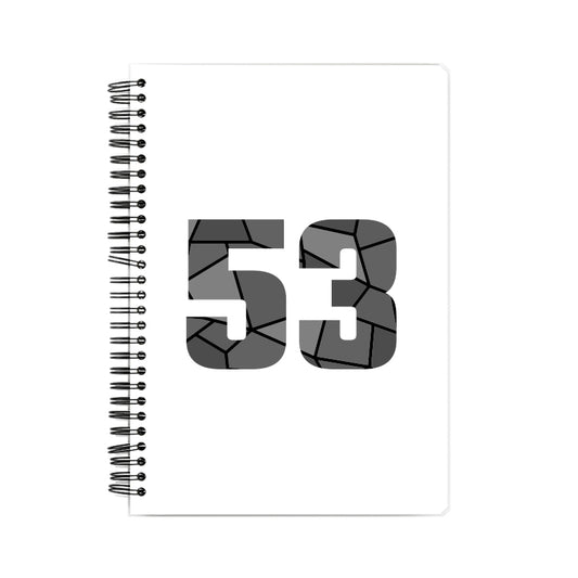 53 Number Notebook (White, A5 Size, 100 Pages, Ruled, 4 Pack)
