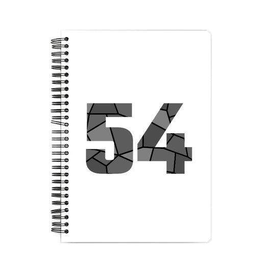 54 Number Notebook (White, A5 Size, 100 Pages, Ruled, 4 Pack)