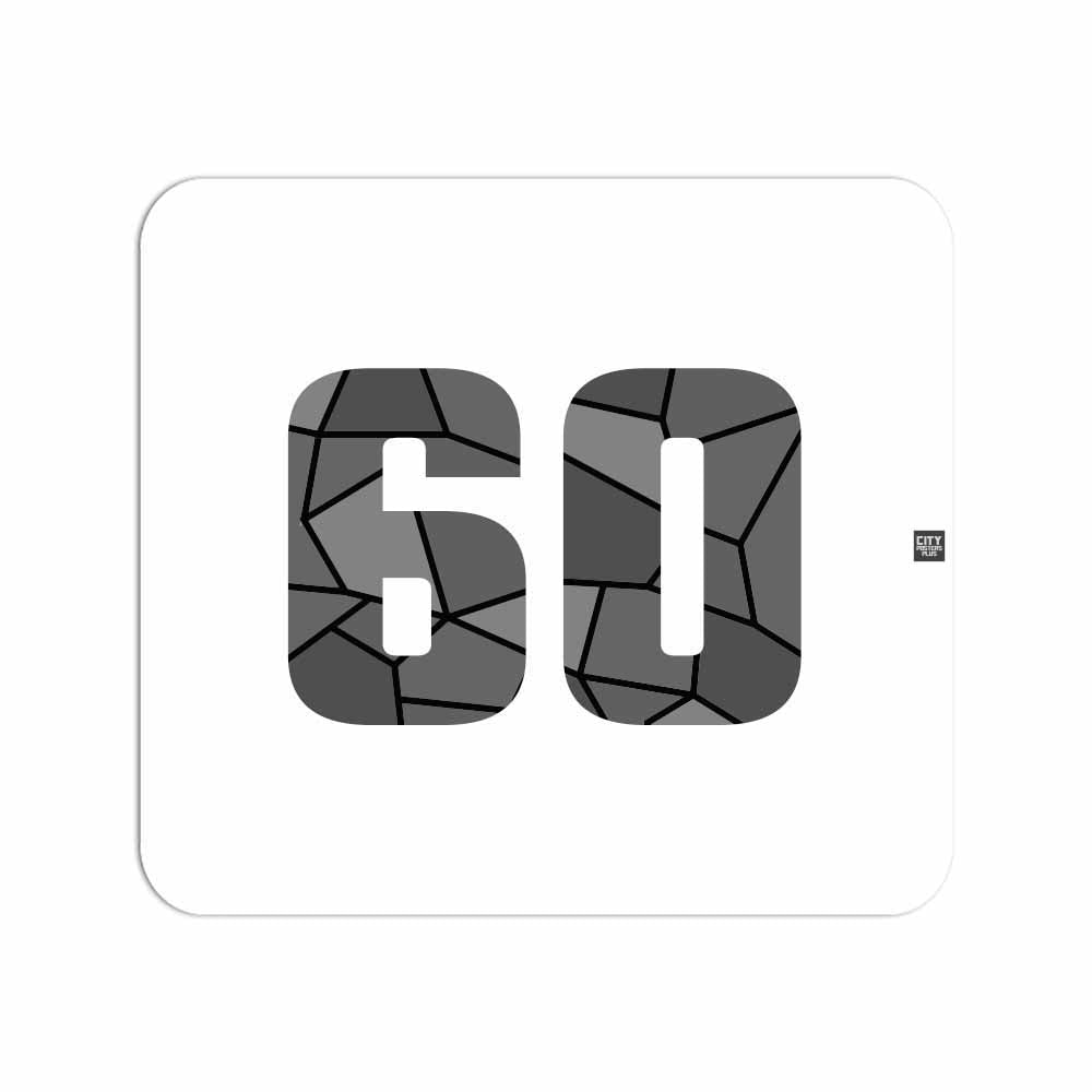 60 Number Mouse pad