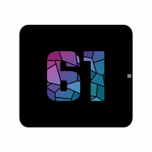 61 Number Mouse pad