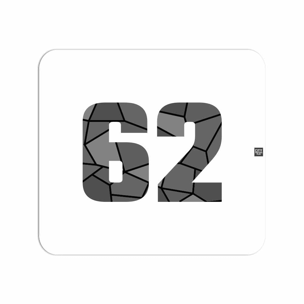 62 Number Mouse pad