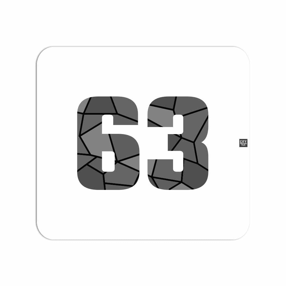 63 Number Mouse pad
