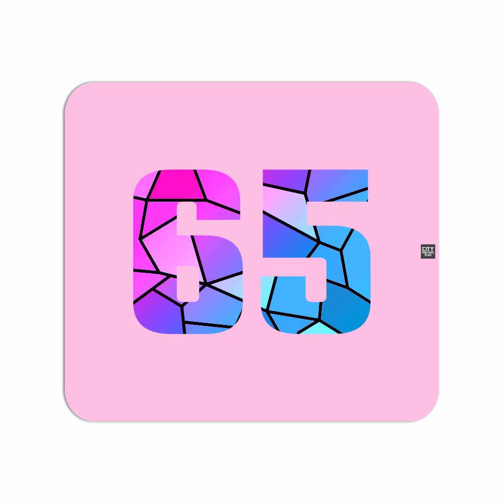 65 Number Mouse pad