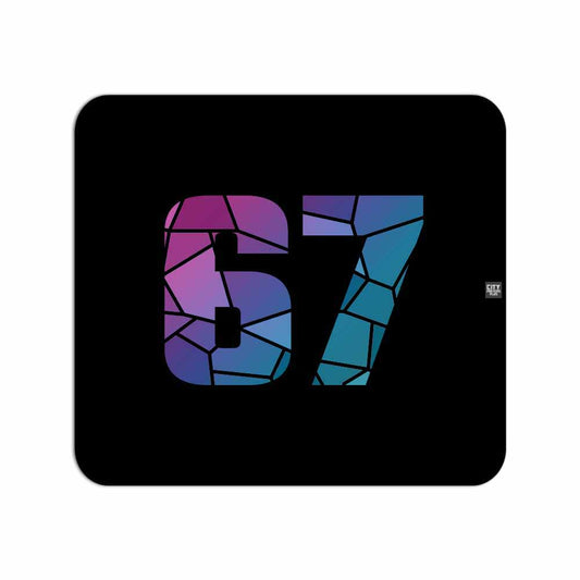 67 Number Mouse pad