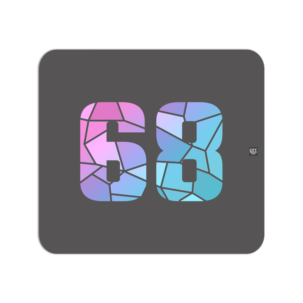 68 Number Mouse pad