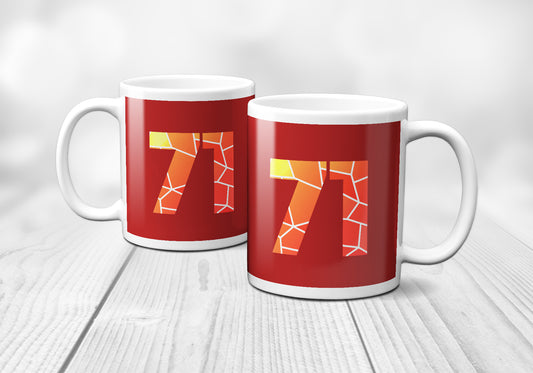 71 Number Mug (Red)