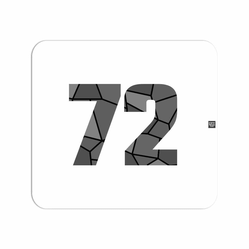 72 Number Mouse pad