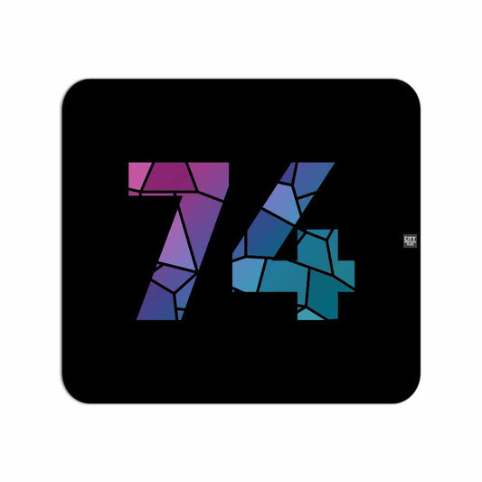 74 Number Mouse pad