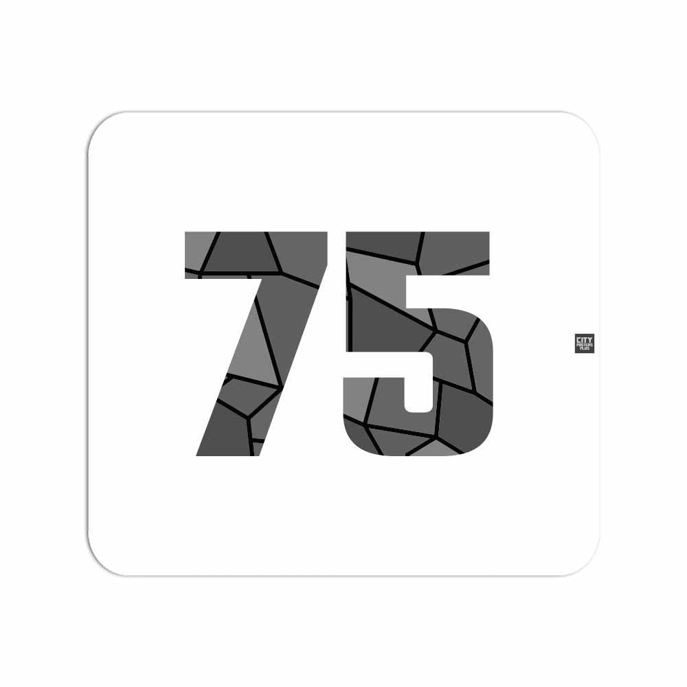 75 Number Mouse pad