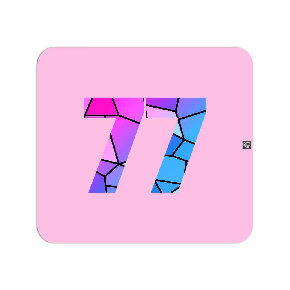 77 Number Mouse pad