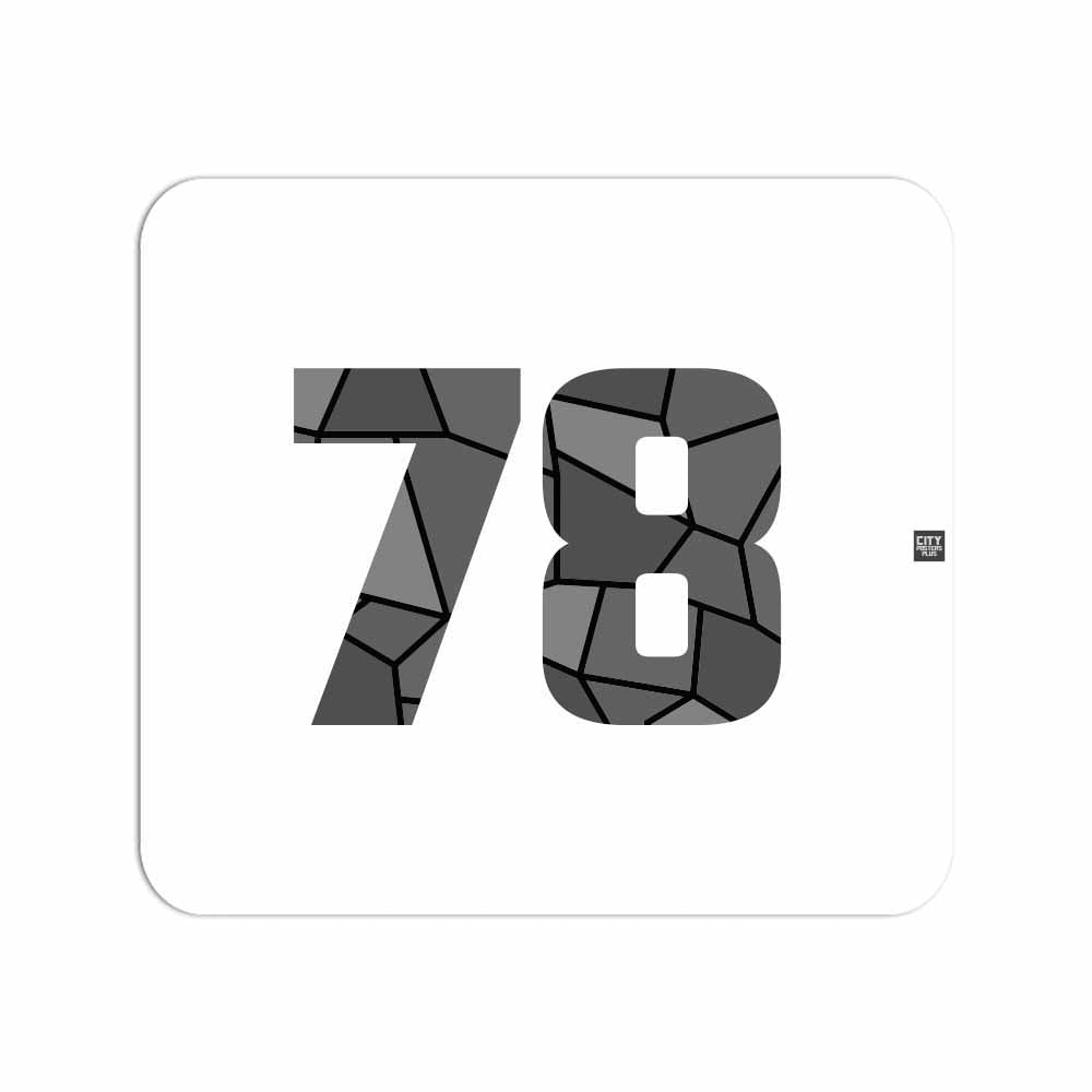 78 Number Mouse pad