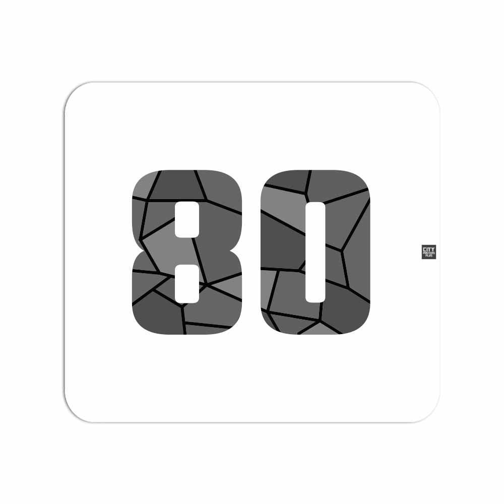 80 Number Mouse pad