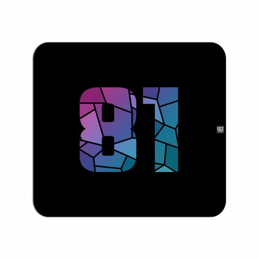 81 Number Mouse pad