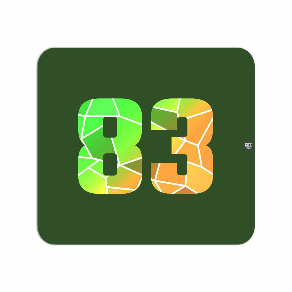 83 Number Mouse pad