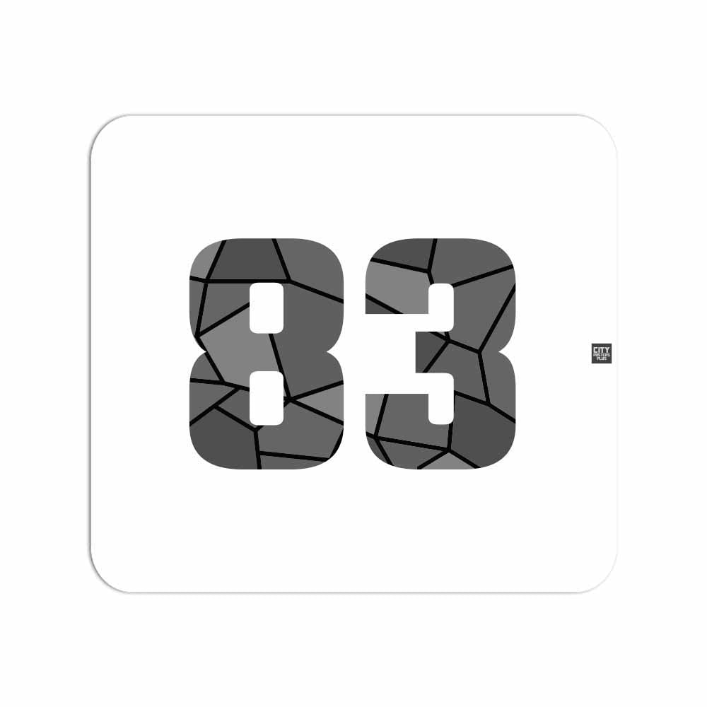 83 Number Mouse pad