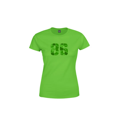 86 Number Women's T-Shirt (Liril Green)
