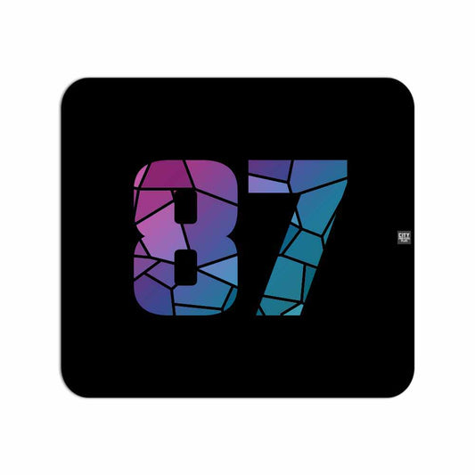 87 Number Mouse pad
