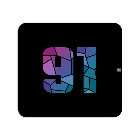 91 Number Mouse pad
