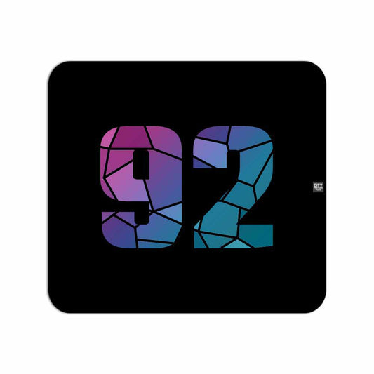 92 Number Mouse pad