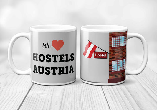 We Love AUSTRIA Hostels Mug