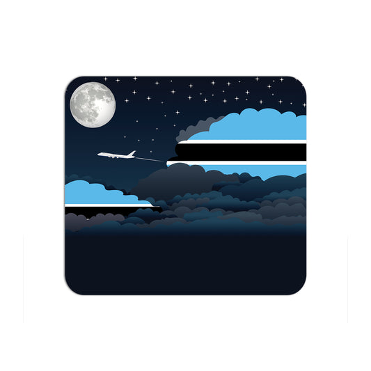 Botswana Flag Night Clouds Mouse pad 