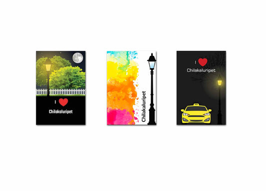 Chilakaluripet Canvas Poster Print (3 pieces)