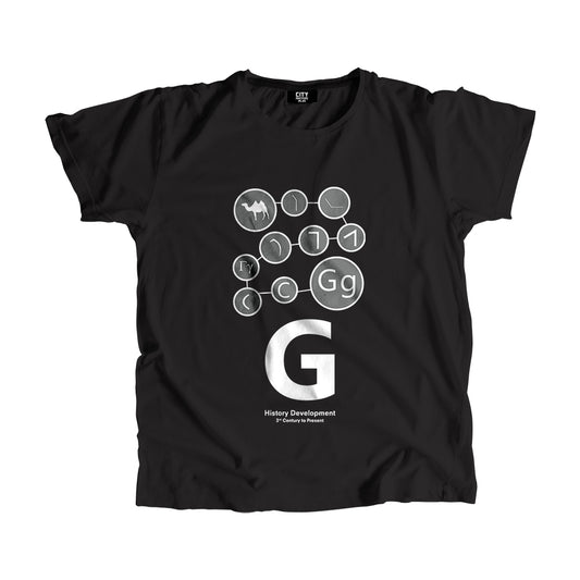 G Letter History Development Men Women Unisex T-Shirt