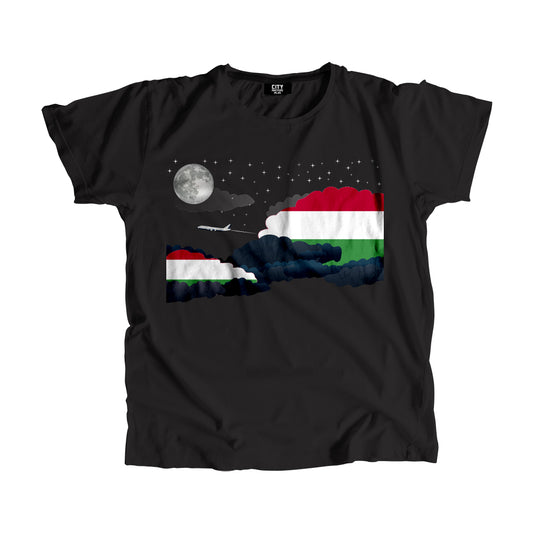 Hungary Flags Night Clouds Unisex T-Shirt