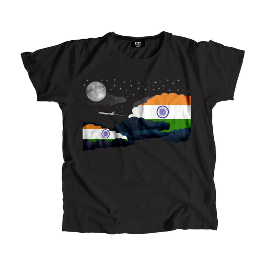 India Flags Night Clouds Unisex T-Shirt
