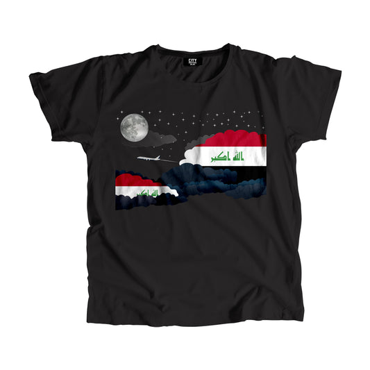 Iraq Flags Night Clouds Unisex T-Shirt