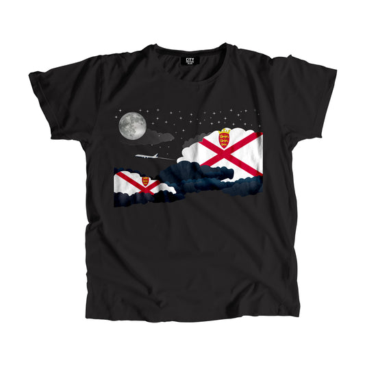 Jersey Flags Night Clouds Unisex T-Shirt